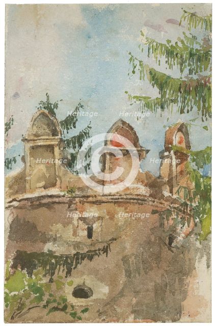 Tower of the manor house in Strazky, 1880/1890. Creator: Ladislav Mednyanszky.