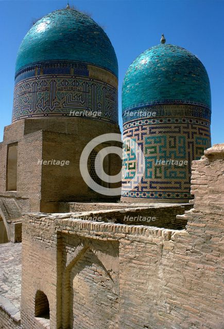 Tower of the Shah-Zindeh Mausoleums, 14th century. Artist: Unknown