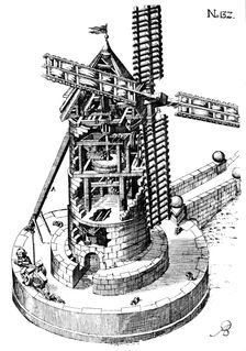 Tower mill, 1620. Creator: Unknown