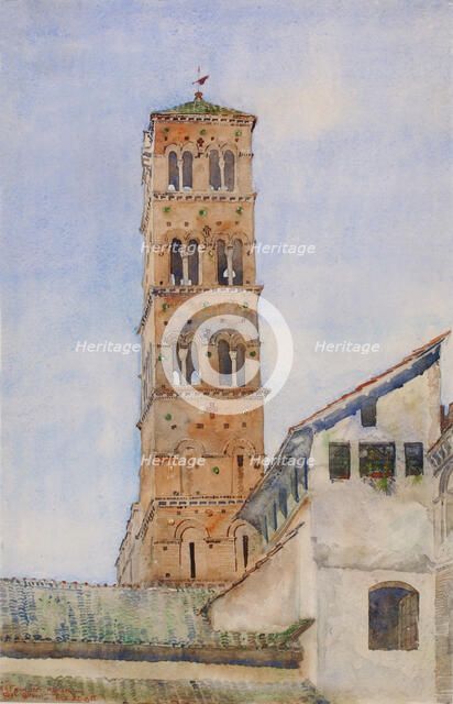 Tower, San Francisco Romano, Rome, 1898. Creator: Cass Gilbert.