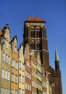 Tower, St Mary's Basilica, Gdansk, Poland, 1343-1502 (2015). Creator: Unknown