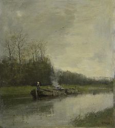 Towing boat, c.1860-c.1888. Creator: Anton Mauve