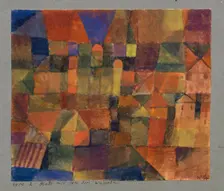 Town with the Three Domes, 1914. Creator: Klee, Paul (1879-1940)