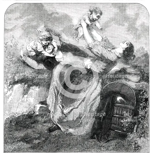 Town and Country Children - drawn by Gavarni, 1850. Creator: Unknown.