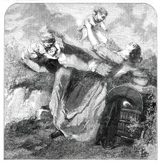 Town and Country Children - drawn by Gavarni, 1850. Creator: Unknown