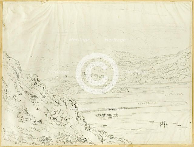 Town and Castle of Hay, 1844. Creator: Joseph Murray Ince.