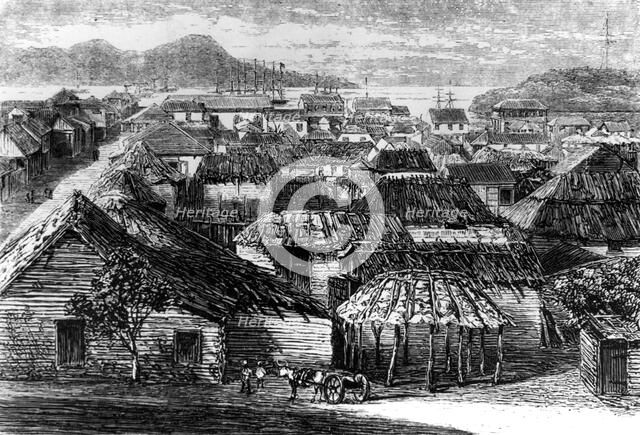 Town and bay of Puerto Plata, Santo Domingo, 1873. Artist: Unknown