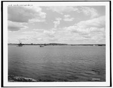 Town and harbor, Portland, Me., between 1890 and 1901. Creator: Unknown