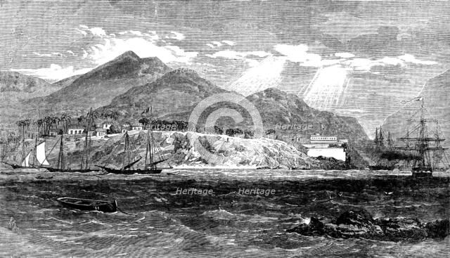 Town and port of Acapulco, on the west coast of Mexico, with the English and French squadron...,1862 Creator: Unknown.