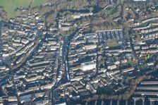 Town centre on market day, Skipton, North Yorkshire, 2014. Creator: Historic England Staff Photographer