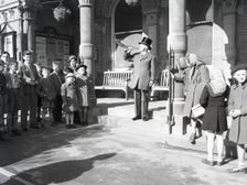 Town crier, Hungerford, Berkshire, c1955. Creator: Arthur Charles Kirby Ware