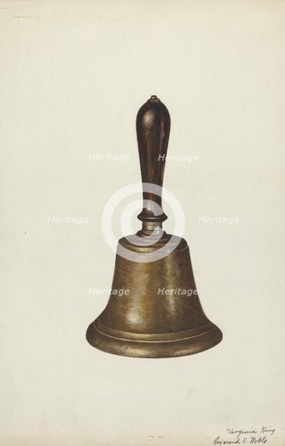 Town Crier's Bell, 1935/1942. Creator: Raymond E. Noble.