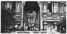 Town gate, Srirangam, India, c1925