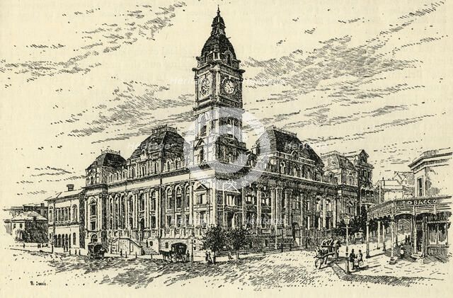 'Town Hall, Melbourne', c1900. Creator: Unknown.