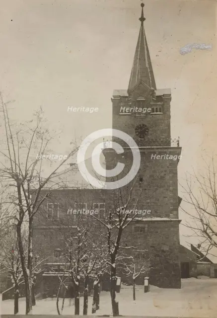 Town Hall - northern façade, Nowy Wisnicz, 1919. Creator: Unknown.