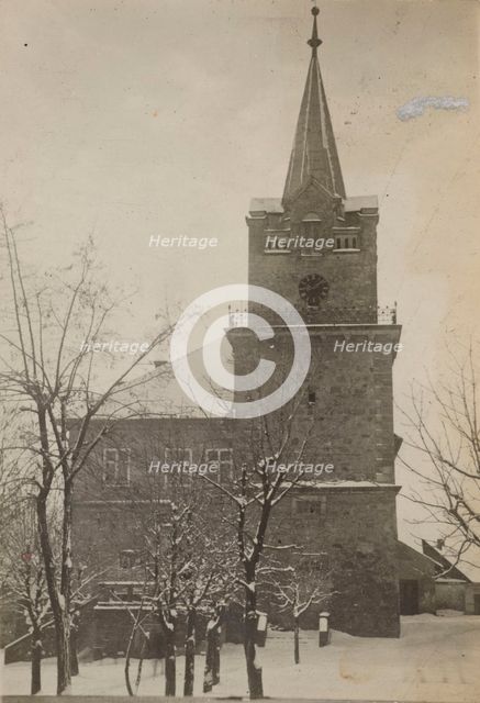 Town Hall - northern façade, Nowy Wisnicz, 1919. Creator: Unknown.