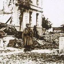 Town Hall at Ablain-Saint-Nazaire, Northern France, c1914-c1918