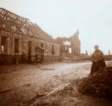 Town Hall at Ablain-Saint-Nazaire, Northern France, c1914-c1918