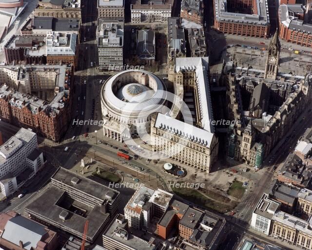 Town Hall and Central Library, Manchester, 2001. Artist: Unknown.