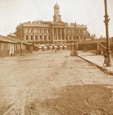 Town Hall and Main Square, Cambrai, Northern France, c1914-c1918