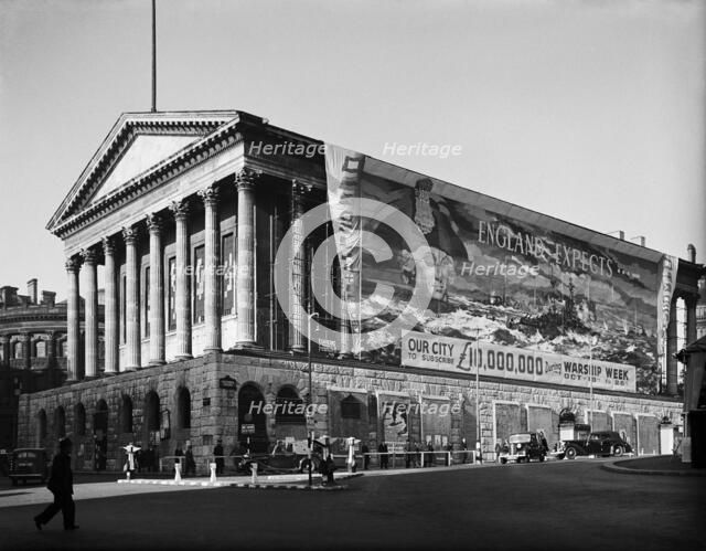 Town Hall, Birmingham, West Midlands, 1941. Artist: GB Mason.