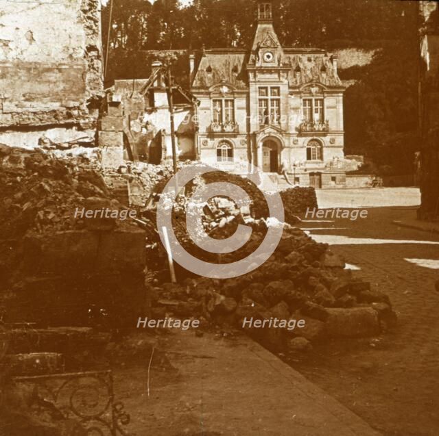 Town hall, Chateau Thierry, France, c1914-c1918. Artist: Unknown.