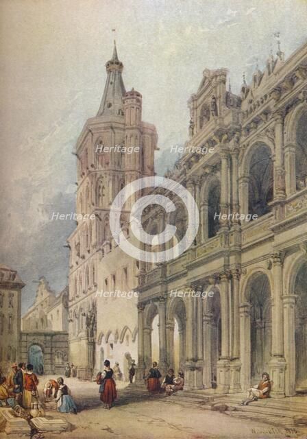'Town Hall, Cologne', c1841. Artist: William Leighton Leitch.