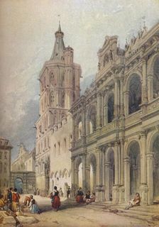 Town Hall, Cologne c1841. Artist: William Leighton Leitch