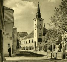 Town hall, Gumpoldskirchen, Mödling, Lower Austria, c1935. Creator: Unknown