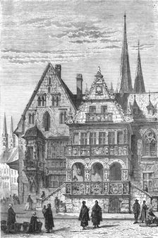'Town Hall, Halberstadt; From Alsace to the Hartz 1875. Creator: Unknown