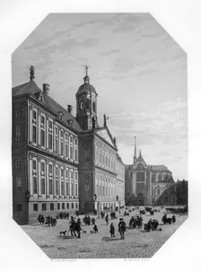 Town Hall in Amsterdam, Netherlands, c1870. Artist: W Steelink