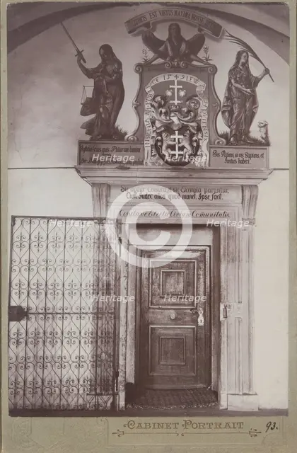 Town Hall, Lewocza (Levoca \ Locse), 1895-1910.  Creator: Samuel Rosenbach.