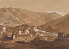 Town in an Alpine Valley, n.d.. Creator: Victor Jean Nicolle