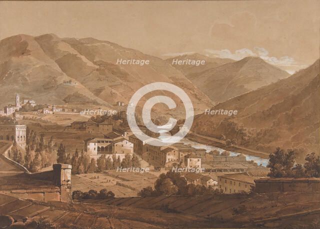 Town in an Alpine Valley, n.d.. Creator: Victor Jean Nicolle.