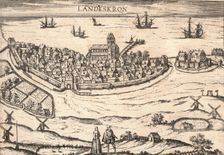 Town of Landskrona, Sweden, 1580s. Creator: Unknown