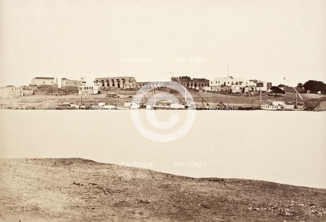 Town Of Luxor, c.1870. Creator: Antonio Beato.