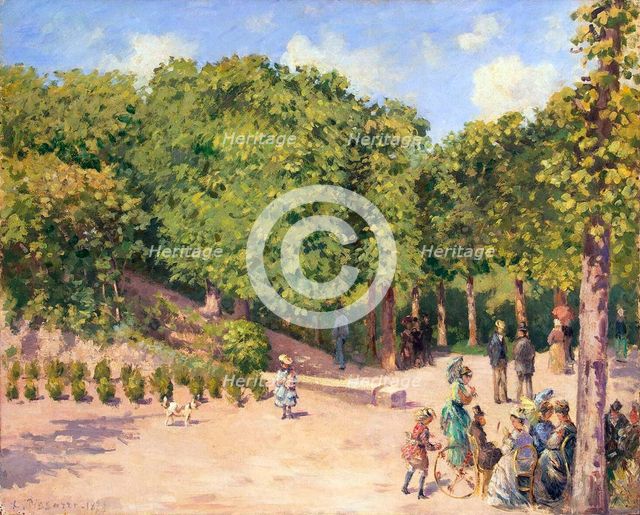 Town Park in Pontoise', 1873. Creator: Pissarro, Camille (1830-1903).