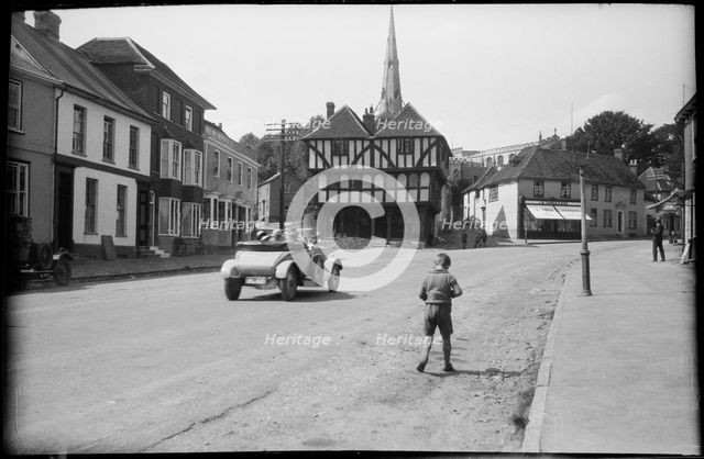 Town Street, Thaxted, Uttlesford, Essex, c1920. Creator: Marjory L Wight.
