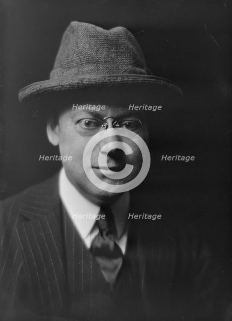 Towne, Charles Hanson, Mr., portrait photograph, not before 1916. Creator: Arnold Genthe.