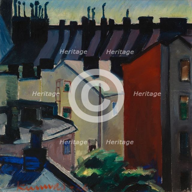 Townscape, 1926. Creator: Vaino Kunnas.