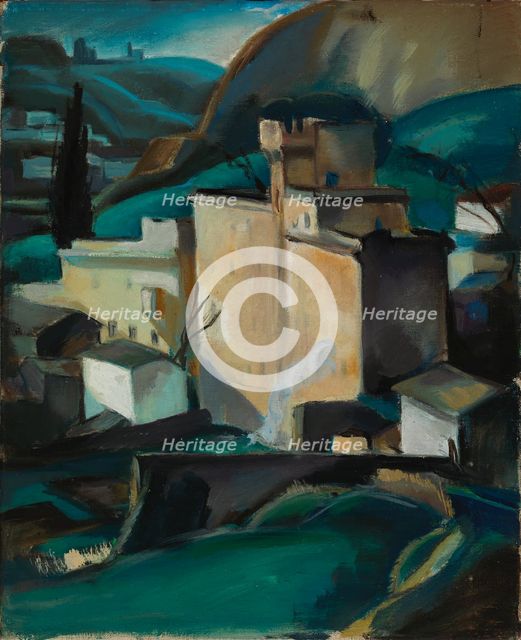Townscape from Italy, 1920-1929. Creator: Henry Ericsson.