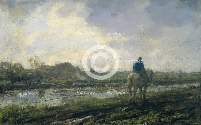 Towpath, 1894.  Creator: Jacob Henricus Maris.