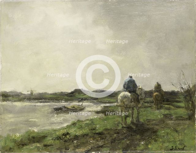 Towpath, c.1896. Creator: Jacob Henricus Maris.
