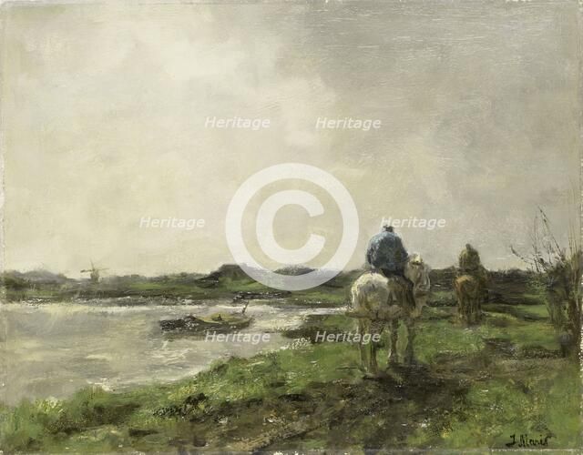 Towpath, c.1896. Creator: Jacob Henricus Maris.