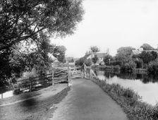 Towpath of the Kennet and Avon Canal, Greenham, near Newbury, Berkshire, 1890. Artist: Henry Taunt