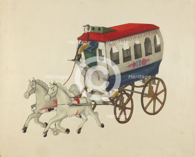 Toy Bus, 1935/1942. Creator: Unknown.