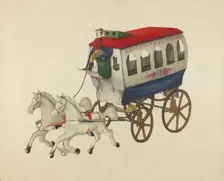 Toy Bus, 1935/1942. Creator: Unknown