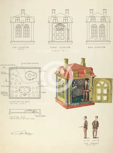 Toy Bank, 1935/1942. Creator: Kurt Melzer.