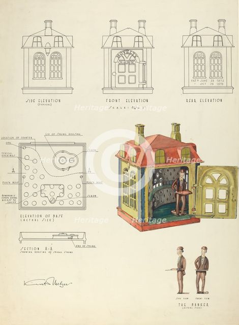 Toy Bank, 1935/1942. Creator: Kurt Melzer.