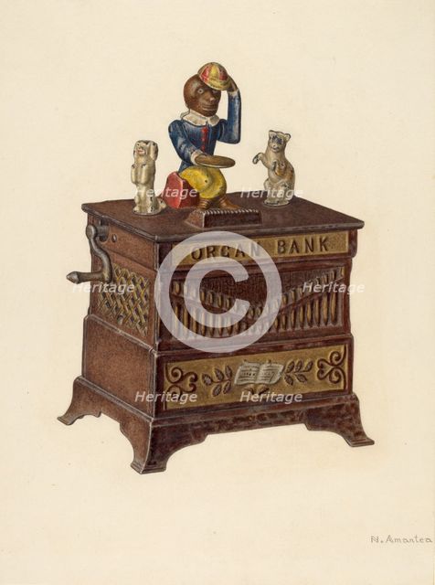 Toy Bank, 1935/1942. Creator: Nicholas Amantea.